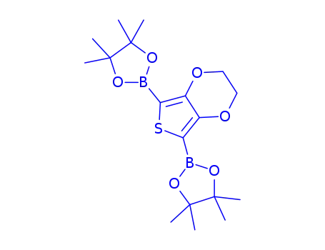 Molecular Structure of 1426818-50-9 (Thieno[3,4-b]-1,4-dioxin, 2,3-dihydro-5,7-bis(4,4,5,5-tetramethyl-1,3,2-dioxaborolan-2-yl))