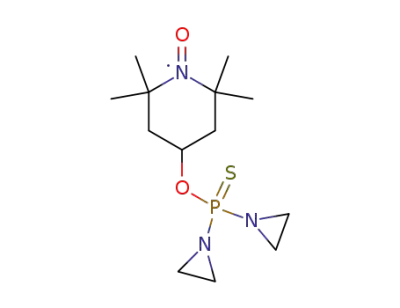 [[4-[[ビス(アジリジン-1-イル)ホスフィノチオイル]オキシ]-2,2,6,6-テトラメチル-1-ピペリジニル]オキシ]ラジカル