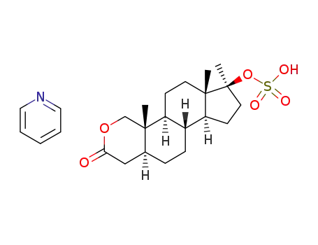 Molecular Structure of 143601-31-4 (oxandrolone 17β-sulfate pyridinium salt)