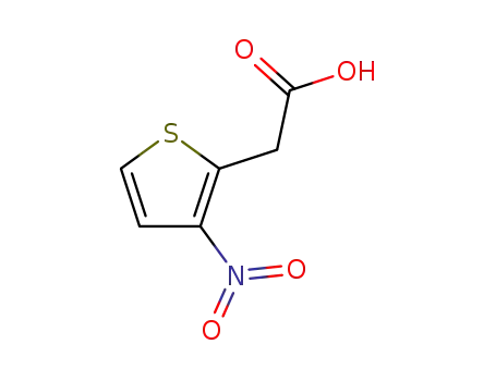 Molecular Structure of 14270-29-2 (2-(3-Nitrothiophen-2-yl)acetic acid)