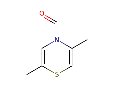 4H-1,4-Thiazine-4-carboxaldehyde, 2,5-dimethyl- (9CI)