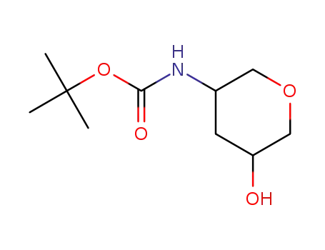 tert-butyl 5-hydroxy-tetrahydro-2H-pyran-3-ylcarbamate