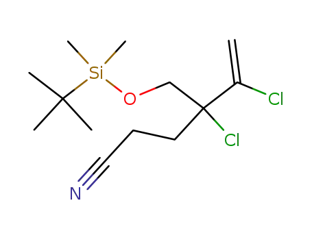 4-(tert-Butyl-dimethyl-silanyloxymethyl)-4,5-dichloro-hex-5-enenitrile