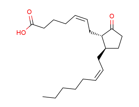 Molecular Structure of 142666-04-4 ((+)(-)-8,12-trans-9-oxo-prosta-5,14-dienoic acid)