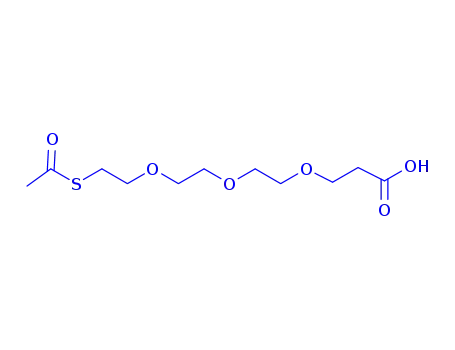 Molecular Structure of 1421933-33-6 (S-acetyl-PEG3-acid)