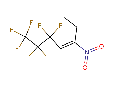 Molecular Structure of 1422-67-9 ((3Z)-5,5,6,6,7,7,7-heptafluoro-3-nitrohept-3-ene)