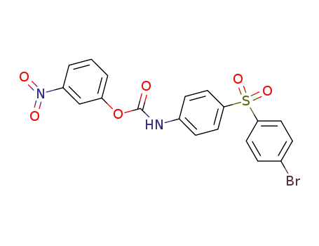 Molecular Structure of 14193-08-9 (3-nitrophenyl {4-[(4-bromophenyl)sulfonyl]phenyl}carbamate)