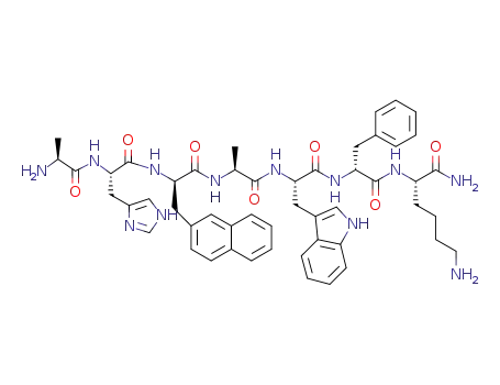 알라닐-히스티딜-(2-나프틸)알라닐-트립토필-페닐알라닐-리신아미드