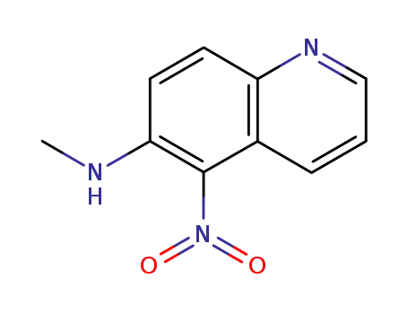 Molecular Structure of 14204-97-8 (5-Nitro-6-methylaminoquinoline)