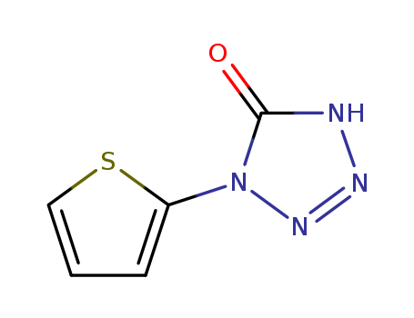 5H-Tetrazol-5-one,1,2-dihydro-1-(2-thienyl)-