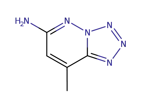 Molecular Structure of 23590-50-3 (Tetrazolo[1,5-b]pyridazin-6-amine, 8-methyl- (9CI))