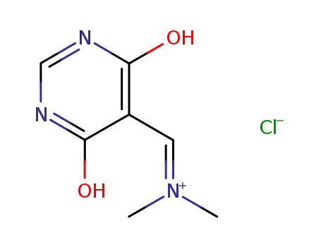 N-((4,6-dihydroxypyrimidin-5-yl)methylene)-N-methylmethylammonium chloride salt