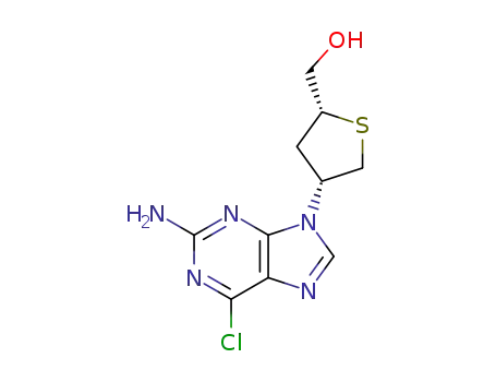 2-(2-amino-6-chloro-9H-purin-9-yl)-1,4-anhydro-2,3-dideoxy-1-thio-L-threo-pentitol