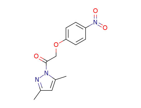 Molecular Structure of 13312-40-8 (3,5-dimethyl-1-[(4-nitrophenoxy)acetyl]-1H-pyrazole)