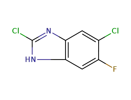 Molecular Structure of 142356-65-8 (2,5-DICHLORO-6-FLUOROBENZIMIDAZOLE)