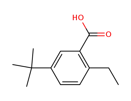 Molecular Structure of 132858-12-9 (5-tert-butyl-2-ethylbenzoic acid)