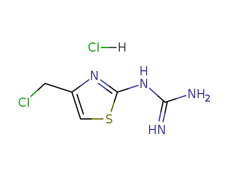Guanidine,[4-(chloromethyl)-2-thiazolyl]-, hydrochloride (9CI)