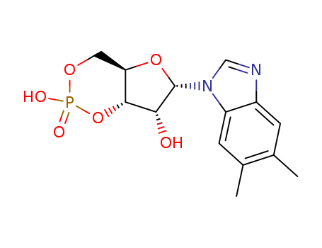 1H-Benzimidazole,5,6-dimethyl-1-(3,5-O-phosphinico-b-D-ribofuranosyl)- (9CI)                                                                                                                            