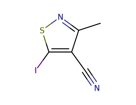 5-iodo-3-methylisothiazole-4-carbonitrile
