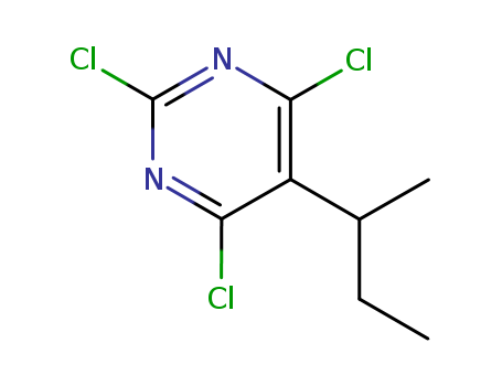 Pyrimidine,2,4,6-trichloro-5-(1-methylpropyl)- cas  14273-78-0