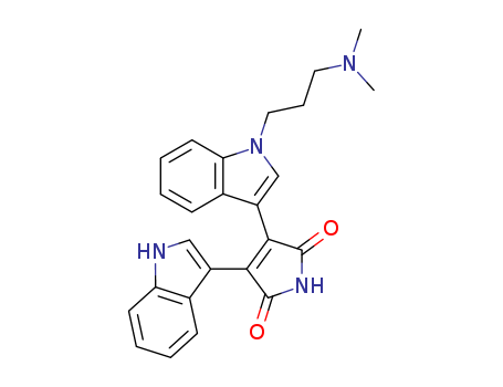3-[1-[3-(dimethylamino)propyl]indol-3-yl]-4-(1H-indol-3-yl)pyrrole-2,5-dione