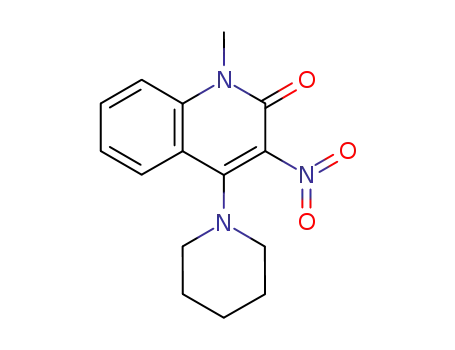 1-methyl-3-nitro-4-(piperidin-1-yl)quinolin-2(1H)-one