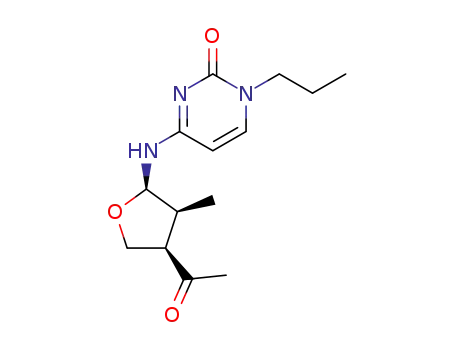 N-<2-(3-methyl-4-acetyl)tetrahydrofuran>-1-propyl cytosine