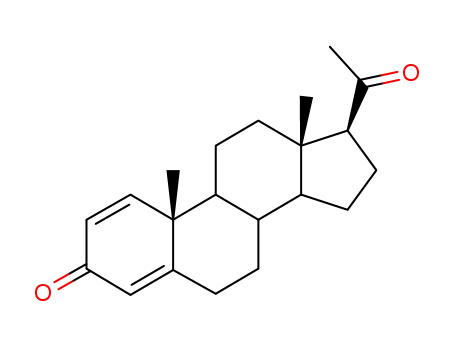 Molecular Structure of 1424-06-2 ((17alpha)-pregna-1,4-diene-3,20-dione)