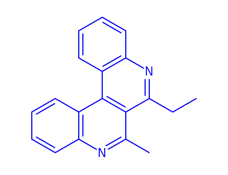 Molecular Structure of 132934-38-4 (6-ethyl-7-methyldibenzo[c,f][2,7]naphthyridine)