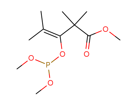 3-Pentenoic acid,3-[(dimethoxyphosphino)oxy]-2,2,4-trimethyl-, methyl ester cas  14261-54-2