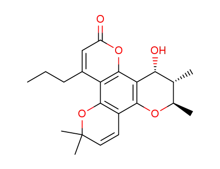 Molecular Structure of 142632-33-5 (calanolide B)