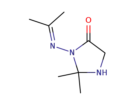 Molecular Structure of 142071-78-1 (4-Imidazolidinone, 2,2-dimethyl-3-[(1-methylethylidene)amino]-)