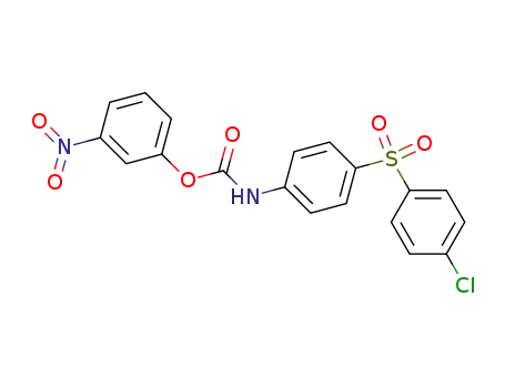 Molecular Structure of 14193-07-8 (3-nitrophenyl {4-[(4-chlorophenyl)sulfonyl]phenyl}carbamate)