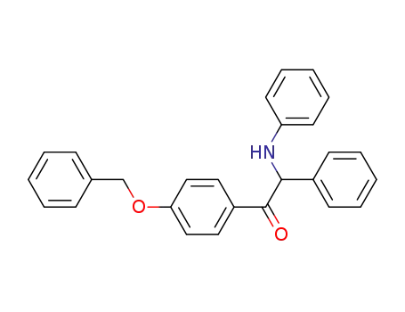 Molecular Structure of 14293-15-3 (1-[4-(benzyloxy)phenyl]-2-phenyl-2-(phenylamino)ethanone)