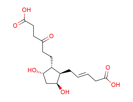 6-[(1R,2R,3S,5S)-2-((E)-4-Carboxy-but-2-enyl)-3,5-dihydroxy-cyclopentyl]-4-oxo-hexanoic acid