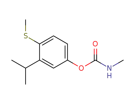 Molecular Structure of 14285-43-9 (4-(methylsulfanyl)-3-(propan-2-yl)phenyl methylcarbamate)