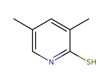 Molecular Structure of 142274-34-8 (2(1H)-Pyridinethione,3,5-dimethyl-(9CI))