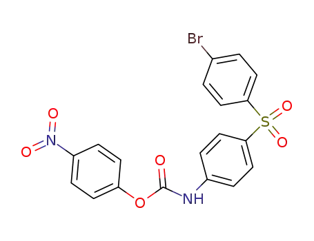 Molecular Structure of 14193-09-0 (4-nitrophenyl {4-[(4-bromophenyl)sulfonyl]phenyl}carbamate)
