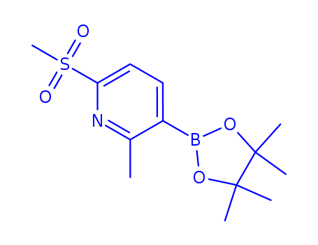 2-methyl-3-(4,4,5,5-tetramethyl-1,3,2-dioxaborolan-2-yl)-6-(methylsulfonyl)pyridine