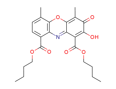 Molecular Structure of 14208-79-8 (dibutyl 4,6-dimethyl-2,3-dioxo-2,10-dihydro-3H-phenoxazine-1,9-dicarboxylate)