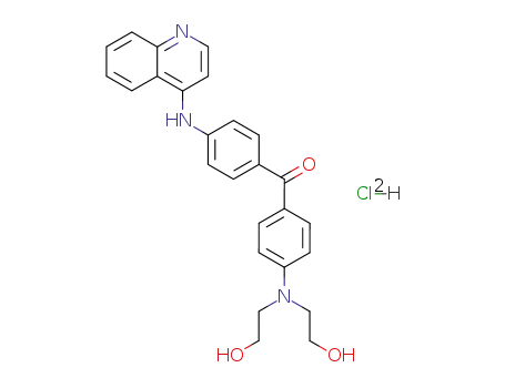 [4-(비스(2-히드록시에틸)아미노)페닐]-[4-(퀴놀린-4-일아미노)페닐]메탄온 이염산염