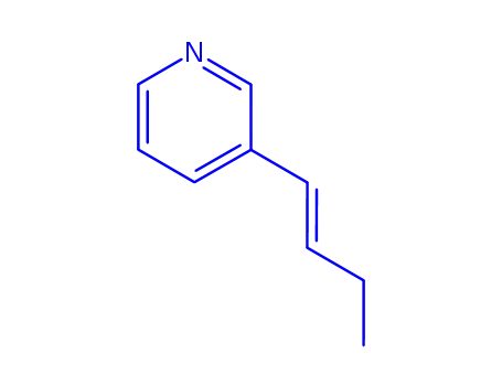 Molecular Structure of 142505-10-0 (Pyridine, 3-(1-butenyl)-, (Z)- (9CI))