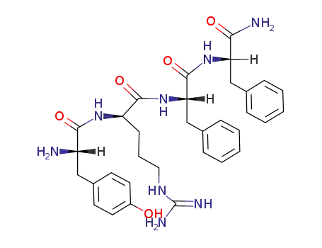 Molecular Structure of 171807-58-2 (L-Tyrosyl-D-arginyl-L-phenylalanyl-L-phenylalaninamide)