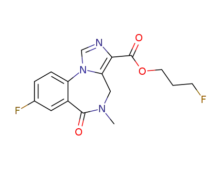 3'-fluoropropyl-8-fluoro-5,6-dihydro-5-methyl-6-oxo-4H-imidazol(1,5-a)(1,4)benzodiazepine-3-carboxylic acid