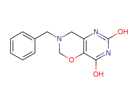 Molecular Structure of 13365-47-4 (3-benzyl-3,4-dihydro-2H-pyrimido[4,5-e][1,3]oxazine-6,8(5H,7H)-dione)
