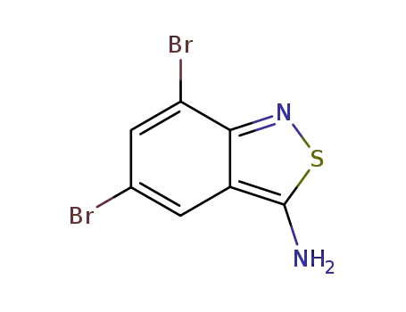 3-아미노-5,7-디브로모-2,1-벤즈이소티아졸