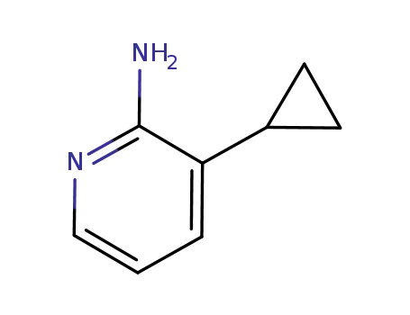 Molecular Structure of 878805-25-5 (3-cyclopropylpyridin-2-aMine)