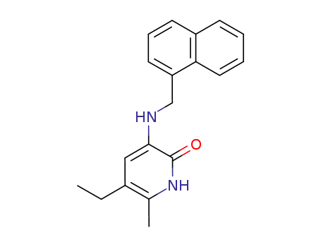 Molecular Structure of 143707-87-3 (5-ethyl-6-methyl-3-[(naphthalen-1-ylmethyl)amino]pyridin-2(1H)-one)