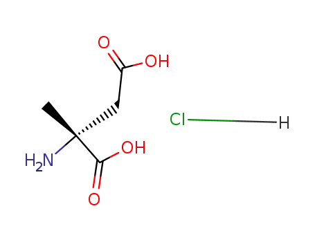 Molecular Structure of 143282-42-2 ((R)-(-)-2-Amino-2-methylbutanedioic Acid Hydrochloride Salt)