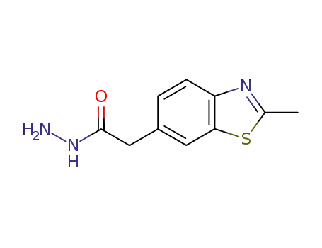 Molecular Structure of 1439-71-0 (6-Benzothiazoleaceticacid,2-methyl-,hydrazide(7CI,8CI))